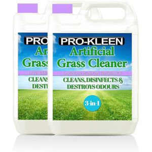 ProKleen Artificial Grass Cleaner Disinfectant 2 x 5L Lavender Fragrance in Clear Clear ProKleen Artificial Grass Cleaner Disinfectant 2 x 5L Lavender Fragrance in Clear Clear