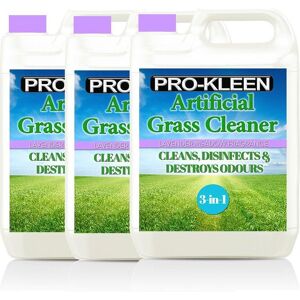 ProKleen Artificial Grass Cleaner Disinfectant 3 x 5L Lavender Fragrance in Clear Clear ProKleen Artificial Grass Cleaner Disinfectant 3 x 5L Lavender Fragrance in Clear Clear