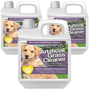 ProKleen Artificial Grass Cleaner Disinfectant 3 x 1L Lavender Fragrance in Clear Clear ProKleen Artificial Grass Cleaner Disinfectant 3 x 1L Lavender Fragrance in Clear Clear