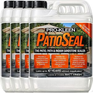 ProKleen Matt Patio Path & Driveway Sealer Sealant 4 x 5L in Clear Clear ProKleen Matt Patio Path & Driveway Sealer Sealant 4 x 5L in Clear Clear
