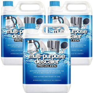 ProKleen Multi Purpose Liquid Descaler Concentrate Fast Acting 2 x 5L in Clear Clear ProKleen Multi Purpose Liquid Descaler Concentrate Fast Acting 2 x 5L in Clear Clear
