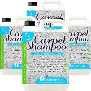 Homefront Ocean Carpet Shampoo 20L, Suitable for all Carpet Cleaners in Clear Clear Homefront Ocean Carpet Shampoo 20L, Suitable for all Carpet Cleaners in Clear Clear