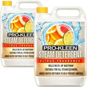 ProKleen Steam Detergent High Concentrate Solution - Citrus Fragrance - 2 x 5L in Clear Clear ProKleen Steam Detergent High Concentrate Solution - Citrus Fragrance - 2 x 5L in Clear Clear