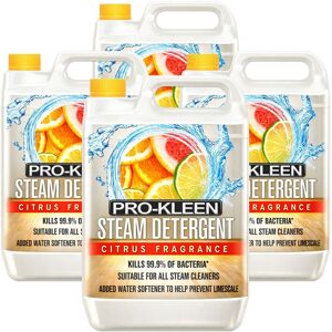 ProKleen Steam Detergent High Concentrate Solution - Citrus Fragrance - 4 x 5L in Clear Clear ProKleen Steam Detergent High Concentrate Solution - Citrus Fragrance - 4 x 5L in Clear Clear