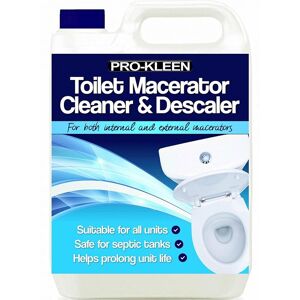 ProKleen Toilet Macerator Cleaner & Descaler 1 x 5L in Clear Clear ProKleen Toilet Macerator Cleaner & Descaler 1 x 5L in Clear Clear