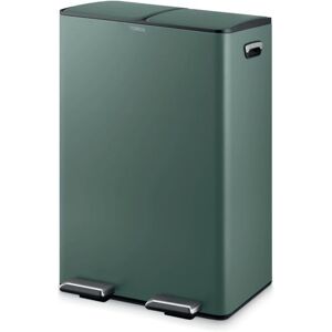 Tower Recycling Pedal Bin, 60L, Black T838023BLK in Dark Green Size: A Dark Green A Tower Recycling Pedal Bin, 60L, Black T838023BLK in Dark Green Size: A Dark Green A