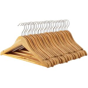 Harbour Housewares Wooden Children's Coat Hangers - Pack of 30 in Natural Natural Harbour Housewares Wooden Children's Coat Hangers - Pack of 30 in Natural Natural