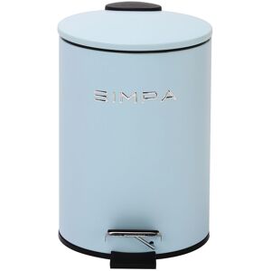 simpa 3L Slim Soft-Closing Pedal Dustbin in Light Blue Light Blue simpa 3L Slim Soft-Closing Pedal Dustbin in Light Blue Light Blue