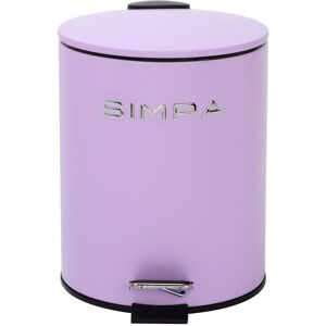 simpa 5L Slim Soft-Closing Pedal Dustbin in Lilac Lilac simpa 5L Slim Soft-Closing Pedal Dustbin in Lilac Lilac
