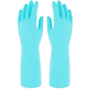 Marigold Bathroom Gloves in Blue Size: Medium Blue M Marigold Bathroom Gloves in Blue Size: Medium Blue M