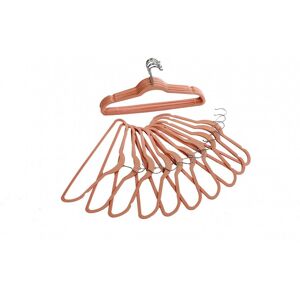 Oypla Pack of 20 Non-Slip Space Saving Velvet Clothes Coat Hangers in Pink Pink Oypla Pack of 20 Non-Slip Space Saving Velvet Clothes Coat Hangers in Pink Pink