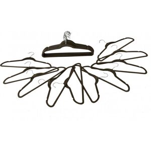 Oypla Pack of 20 Non-Slip Space Saving Velvet Clothes Coat Hangers in Grey Grey Oypla Pack of 20 Non-Slip Space Saving Velvet Clothes Coat Hangers in Grey Grey