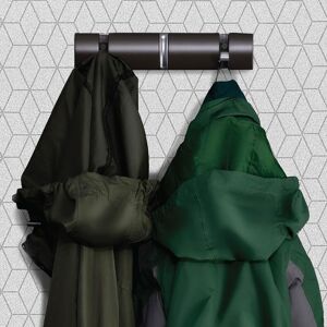 House of Home 3 Wall Mounted Coat Hooks Hanging Clothes Rack for Doors Halls Bedrooms in Grey Grey House of Home 3 Wall Mounted Coat Hooks Hanging Clothes Rack for Doors Halls Bedrooms in Grey Grey