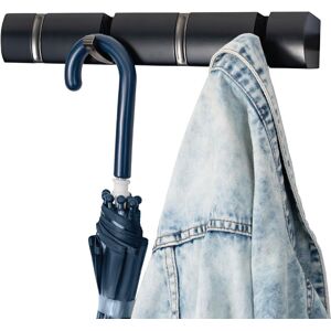 House of Home 4 Wall Mounted Black Coat Hooks Hanging Clothes Rack for Doors Halls Bedrooms Black House of Home 4 Wall Mounted Black Coat Hooks Hanging Clothes Rack for Doors Halls Bedrooms Black