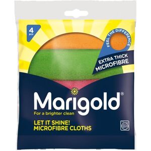 Marigold Microfibre Cleaning Cloth (Pack of 4) Multicolor Marigold Microfibre Cleaning Cloth (Pack of 4) Multicolor