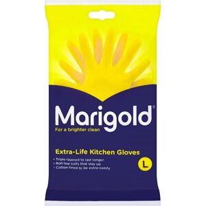 Marigold Extra-Life Kitchen Gloves Large Multicolor Marigold Extra-Life Kitchen Gloves Large Multicolor