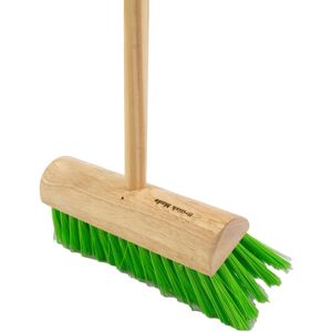 Universal Textiles 10 Green Polyprop Yard Broom With Handle Multicolor Universal Textiles 10 Green Polyprop Yard Broom With Handle Multicolor