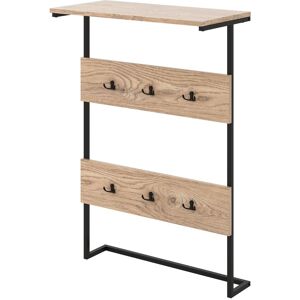 Costway Entryway Hanger Hooks Wall Mounted Coat Rack Wooden Wall Shelf in Natural Natural Costway Entryway Hanger Hooks Wall Mounted Coat Rack Wooden Wall Shelf in Natural Natural