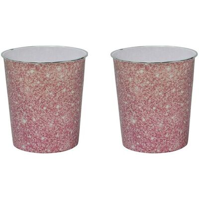 JVL Pink Sparkle Plastic Waste Paper Bin Size: 1 Pack Pink 1 Pack JVL Pink Sparkle Plastic Waste Paper Bin Size: 1 Pack Pink 1 Pack
