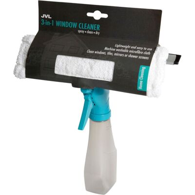 JVL Car Care Range - Microfiber Cloth and Spray Bottle - Cleaning Tool JVL Car Care Range - Microfiber Cloth and Spray Bottle - Cleaning Tool