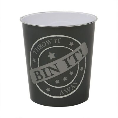 JVL Bin It Plastic Waste Paper Bin - Set of 2 in Black Size: 2 Pack Black 2 Pack JVL Bin It Plastic Waste Paper Bin - Set of 2 in Black Size: 2 Pack Black 2 Pack