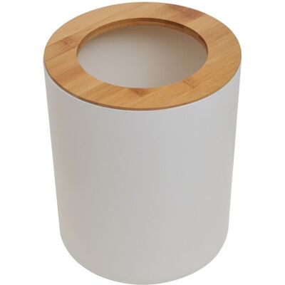 Orsina Canyon Dust Bin in White White Orsina Canyon Dust Bin in White White
