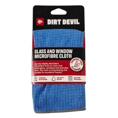 DIRT DEVIL Glass & Window Microfibre Cloth 30 x 30 cm Blue Blue 30 cm DIRT DEVIL Glass & Window Microfibre Cloth 30 x 30 cm Blue Blue 30 cm