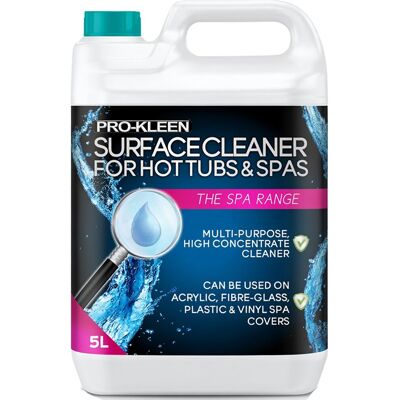ProKleen Hot Tub, Spa & Whirlpool Antibacterial Surface Cleaner 1 x 5L in Clear Clear ProKleen Hot Tub, Spa & Whirlpool Antibacterial Surface Cleaner 1 x 5L in Clear Clear