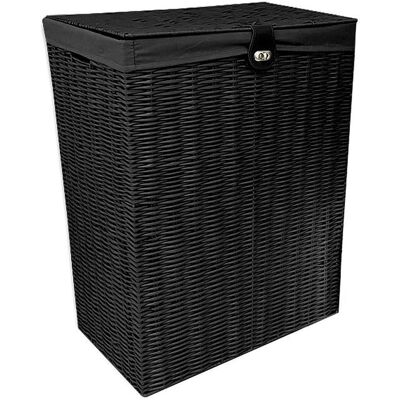 Arpan - Resin Laundry Clothes Basket - Black - M - Laundry Basket Arpan - Resin Laundry Clothes Basket - Black - M - Laundry Basket