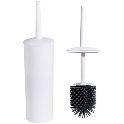 Nicoman Turbular White Toilet Brush & Holder With Silicone Head White Nicoman Turbular White Toilet Brush & Holder With Silicone Head White