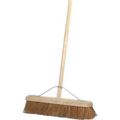 Universal Textiles Assembled 18' Contract Soft Natural Coco Platform Broom Multicolor Universal Textiles Assembled 18' Contract Soft Natural Coco Platform Broom Multicolor