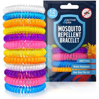 Active Era Mosquito Repellent Bracelets - Chemical-Free, 250H Protection Active Era Mosquito Repellent Bracelets - Chemical-Free, 250H Protection