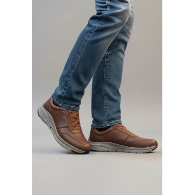 CATESBY ENGLAND Men's Graham Leather Casual Trainers in Brown Size: 11 Brown 11 CATESBY ENGLAND Men's Graham Leather Casual Trainers in Brown Size: 11 Brown 11
