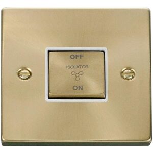 SE Home Satin / Brushed Brass 10A 1 Gang Ingot 3 Pole Fan Isolation Switch in Gold Gold SE Home Satin / Brushed Brass 10A 1 Gang Ingot 3 Pole Fan Isolation Switch in Gold Gold