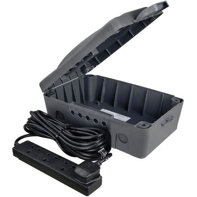 Masterplug Weatherproof Box With 10m 240v 4-way Bar (UK Plug) Multicolor Masterplug Weatherproof Box With 10m 240v 4-way Bar (UK Plug) Multicolor