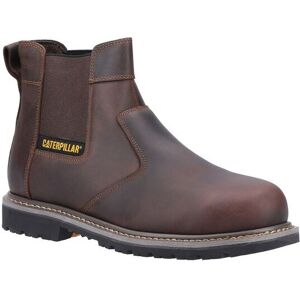 Caterpillar Men's 'Powerplant Dealer' Leather Safety Boots in Brown Size: 10 Brown 10 Caterpillar Men's 'Powerplant Dealer' Leather Safety Boots in Brown Size: 10 Brown 10