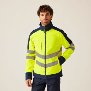Regatta Men's Hi-Vis Pro 3-Layer Softshell Jacket in Yellow Size: Large Yellow L Regatta Men's Hi-Vis Pro 3-Layer Softshell Jacket in Yellow Size: Large Yellow L