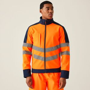 Regatta Men Water-repellent Hi Vis Pro Waterproof Softshell Work Jacket - Work Jacket Regatta Men Water-repellent Hi Vis Pro Waterproof Softshell Work Jacket - Work Jacket