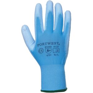 Portwest PU Palm Coated Gloves (A120) Workwear Pack of 2 in Blue Size: XL Blue XL Portwest PU Palm Coated Gloves (A120) Workwear Pack of 2 in Blue Size: XL Blue XL