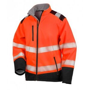 Result Men's Safe-Guard Ripstop Safety Soft Shell Jacket in Burnt Orange Size: Small Burnt Orange S Result Men's Safe-Guard Ripstop Safety Soft Shell Jacket in Burnt Orange Size: Small Burnt Orange S