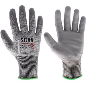 Scan Pu Palm Cut D Gloves Size: Large Multicolor L Scan Pu Palm Cut D Gloves Size: Large Multicolor L