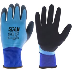 Scan Waterproof Latex Gloves Size: Large Multicolor L Scan Waterproof Latex Gloves Size: Large Multicolor L