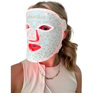 Beautaholics RejuvaLux Advanced LED Light Therapy Mask With Near-Infrared in White/Gold White/Gold Beautaholics RejuvaLux Advanced LED Light Therapy Mask With Near-Infrared in White/Gold White/Gold