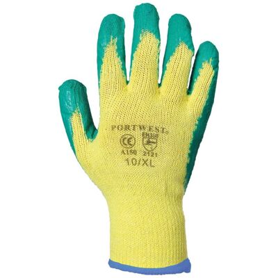Portwest Fortis Grip Gloves (A150) Workwear Safetywear Pack of 2 in Yellow Size: Medium Yellow M Portwest Fortis Grip Gloves (A150) Workwear Safetywear Pack of 2 in Yellow Size: Medium Yellow M
