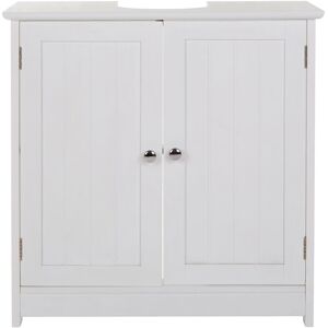 Orsina Portland Under Sink Cabinet in White White Orsina Portland Under Sink Cabinet in White White