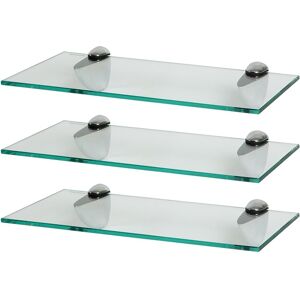 Harbour Housewares - Glass Wall Shelf 40cm - Bathroom - Shelf Harbour Housewares - Glass Wall Shelf 40cm - Bathroom - Shelf
