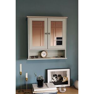 Home Discount Bath Vida Priano 2 Door Mirrored Wall Cabinet With Shelf Storage Bathroom Furniture 580 x 560 x 130 mm in Grey Grey Home Discount Bath Vida Priano 2 Door Mirrored Wall Cabinet With Shelf Storage Bathroom Furniture 580 x 560 x 130 mm in Grey Grey