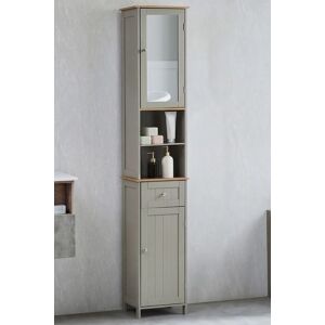 Home Discount Bath Vida Priano Mirrored 2 Door 1 Drawer With Shelves Tall Cabinet Bathroom Storage 1900 x 400 x 300 mm in Grey Grey Home Discount Bath Vida Priano Mirrored 2 Door 1 Drawer With Shelves Tall Cabinet Bathroom Storage 1900 x 400 x 300 mm in Grey Grey