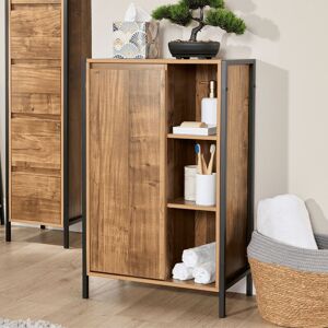 Home Source Locastra Bathroom Cabinet Storage Organiser With 1 Door & Shelves Multicolor Home Source Locastra Bathroom Cabinet Storage Organiser With 1 Door & Shelves Multicolor