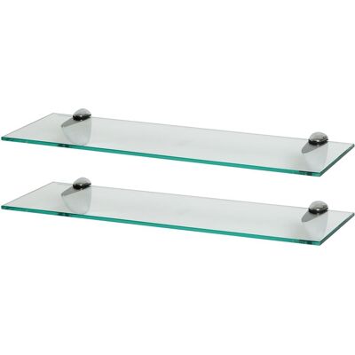 Harbour Housewares - Glass Bathroom Shelf - Glass Harbour Housewares - Glass Bathroom Shelf - Glass
